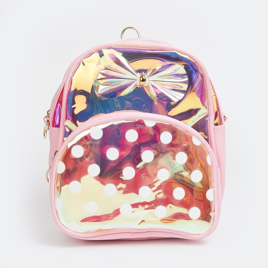 GINGER Girls Appliqued Zip-Closure Backpack