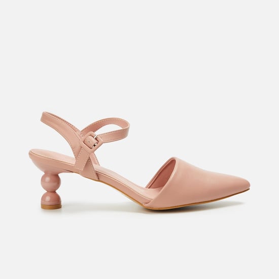 CODE Women Solid Pointed Toe Heels
