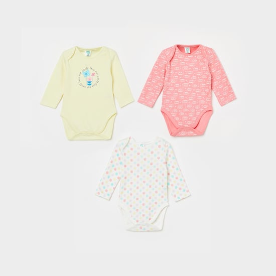 FS MINI KLUB Girls Printed Bodysuit - Pack of 3