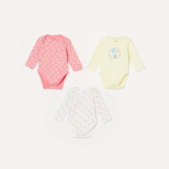 FS MINI KLUB Girls Printed Bodysuit - Pack of 3