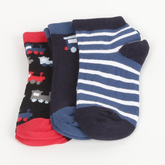 FAME FOREVER Boys Patterned Socks - Set of 3