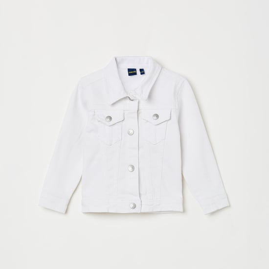 JUNIORS Boys Solid Trucker Jacket