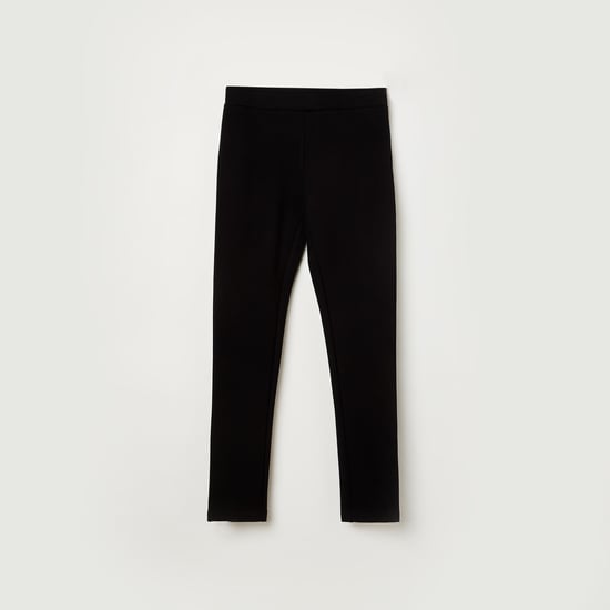 BOSSINI Girls Solid Elasticated Leggings