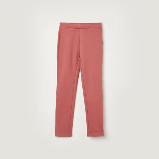 BOSSINI Girls Solid Elasticated Leggings