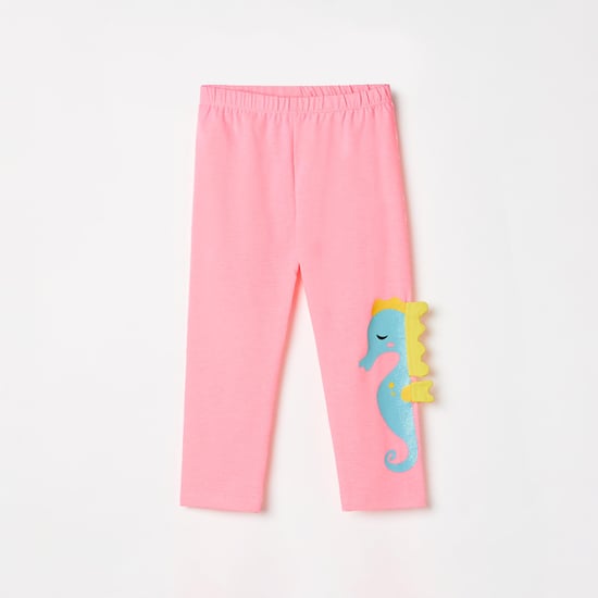 JUNIORS Girls Printed Elasticated Leggings