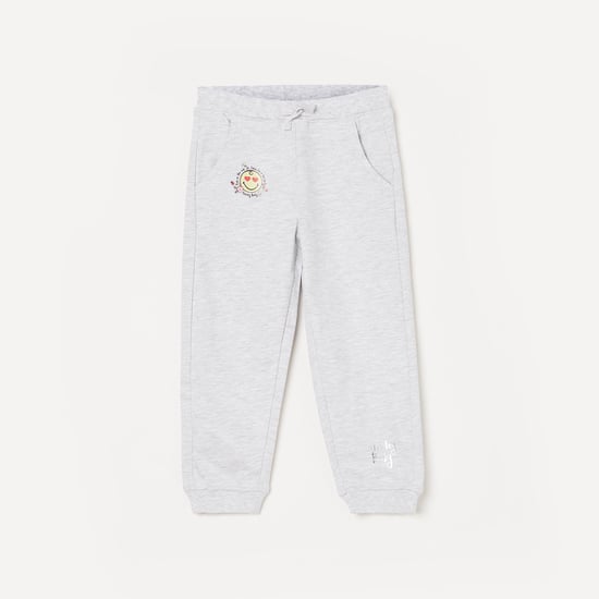 JUNIORS Girls Textured Elasticated Track Pants