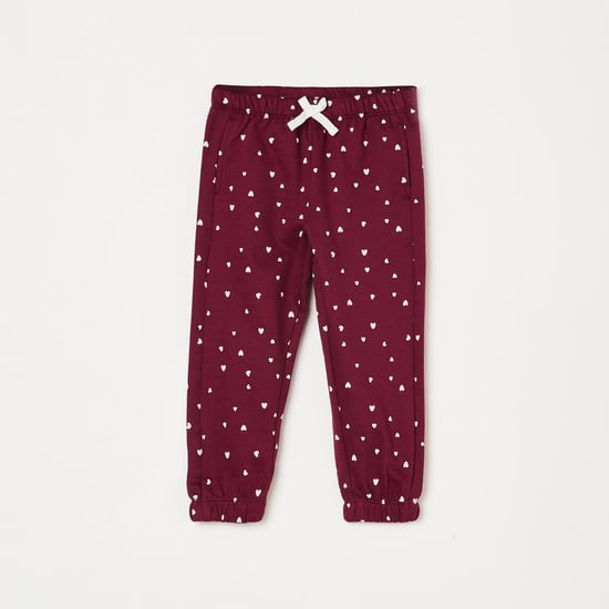JUNIORS Girls Printed Elasticated Track Pants