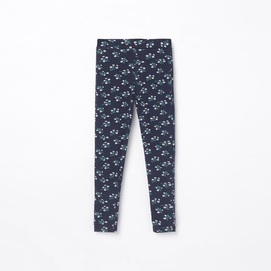 FAME FOREVER YOUNG Girls Floral Print Elasticated Leggings