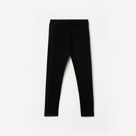 FAME FOREVER KIDS Girls Embellished Elasticated Leggings