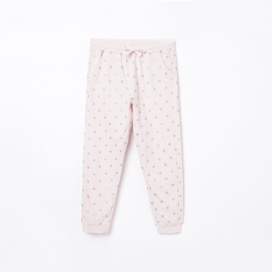 FAME FOREVER YOUNG Girls Printed Elasticated Track Pants