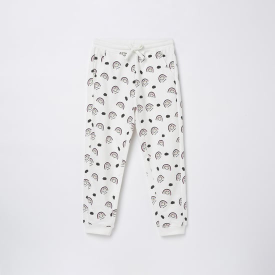 FAME FOREVER KIDS Girls Printed Elasticated Track Pants