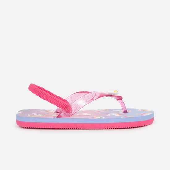 FAME FOREVER Girls Unicorn Printed Flip Flops