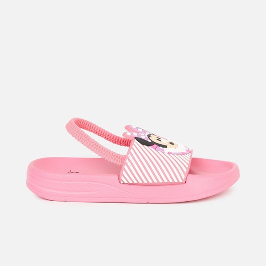 FAME FOREVER Girls Minnie Mouse Applique Sliders