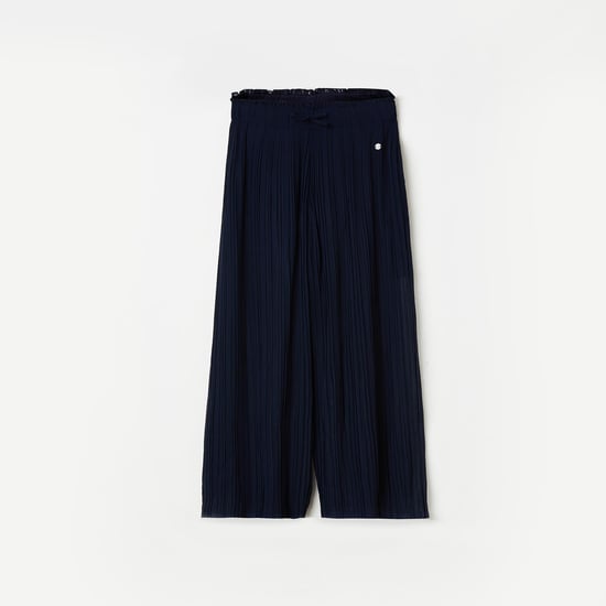 ALLEN SOLLY Girls Accordion Pleated Palazzos