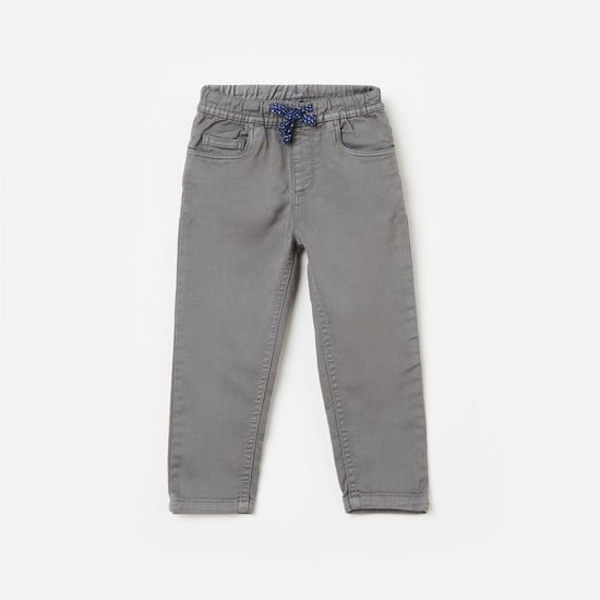 JUNIORS Boys Solid Elasticated Trousers