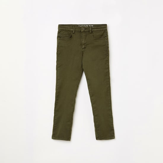 BOSSINI Girls Solid Casual Trousers