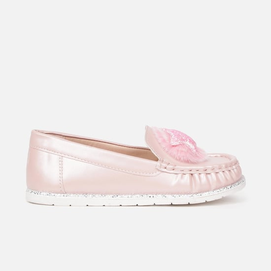 FAME FOREVER Girls Appliqued Slip-On Casual Shoes