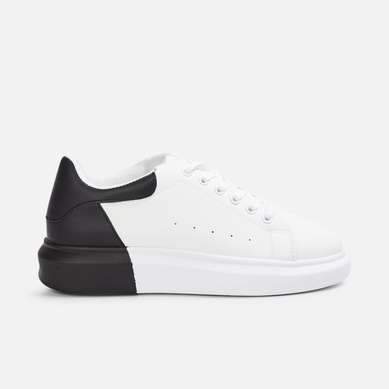 GINGER Women Colourblocked Lace-Up Shoes