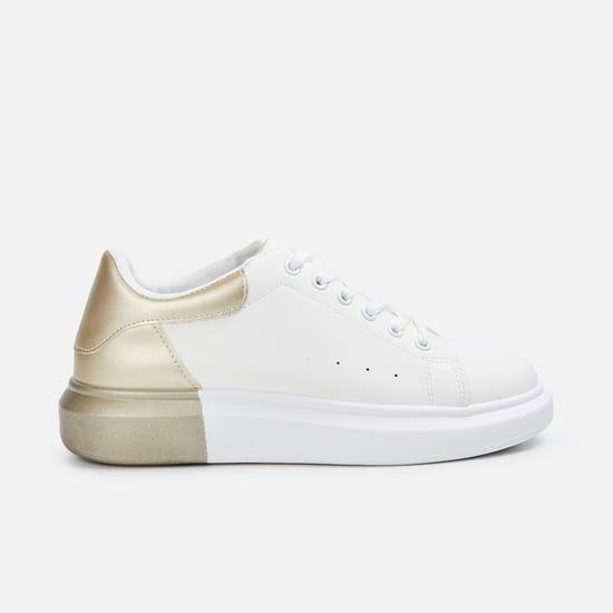 GINGER Women Colourblocked Lace-Up Shoes