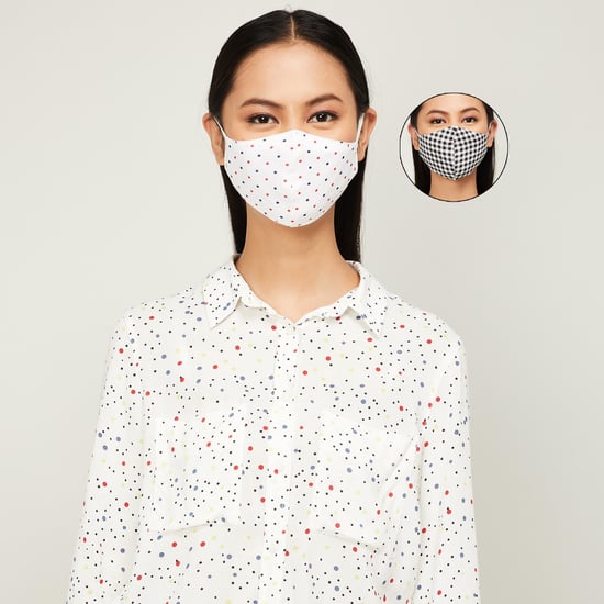 GINGER Women Printed Face Mask - Set of 2