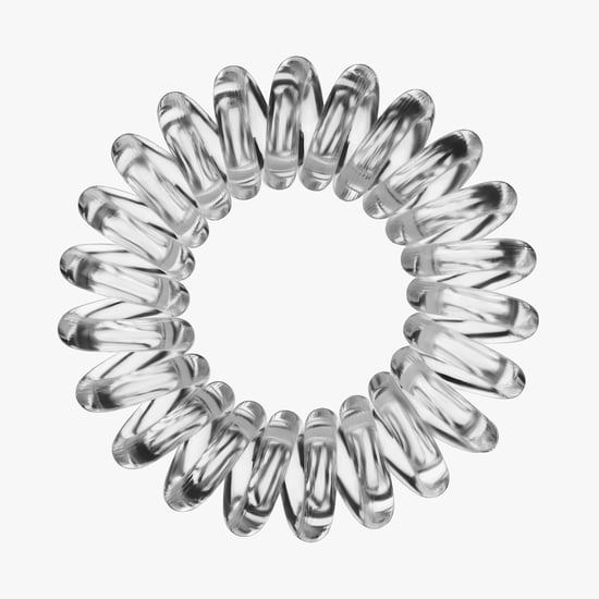INVISIBOBBLE Women Solid Crystal Clear Coiled Hair Ring- Pack of 3
