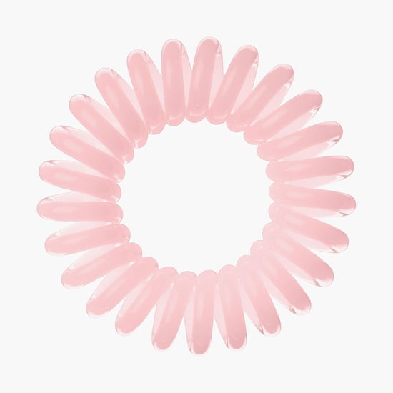 INVISIBOBBLE Women Solid Blush Hour Coiled Hair Ring- Pack of 3