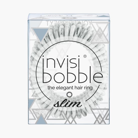 INVISIBOBBLE Women Printed Marblelous Slim Coiled Hair Ring- Pack of 3