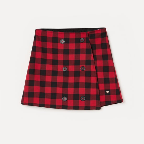 BOSSINI Girls Checked Mini Skirt