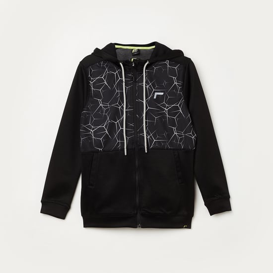 FAME ACTIVE Boys Printed Hooded Sweatshirt