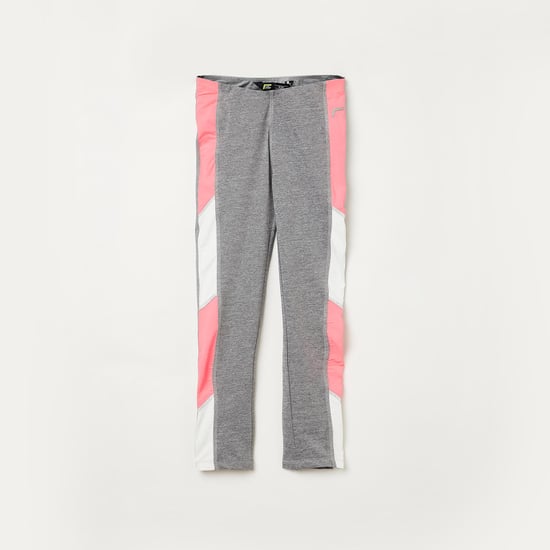 FAME ACTIVE Girls Colourblock Elasticated Leggings