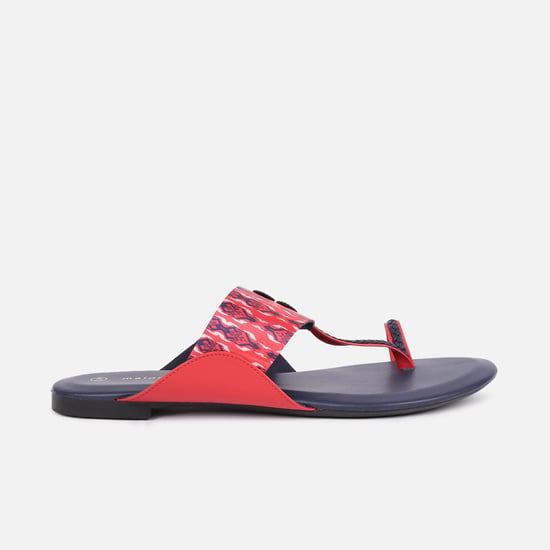 MELANGE Women Printed Ring-Toe Flats