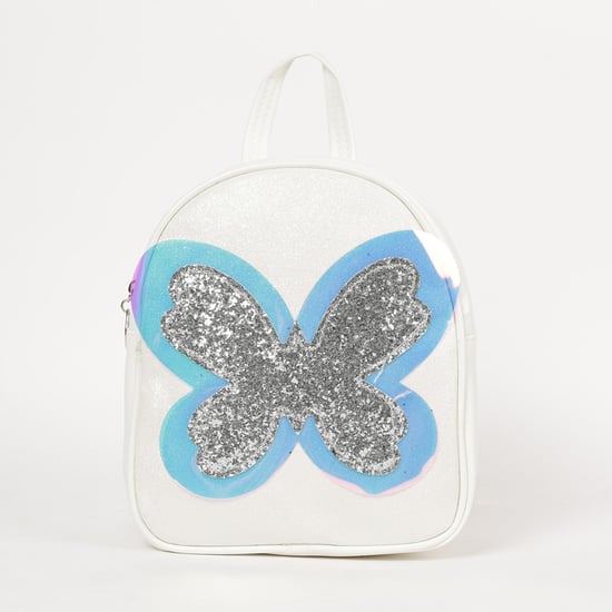 GINGER Girls Appliqued Zip-Closure Backpack