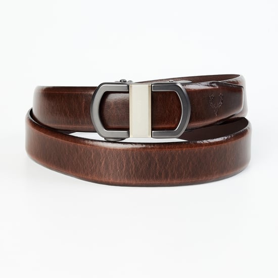 ALLEN SOLLY Men Textured Casual Belt