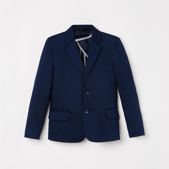 FAME FOREVER KIDS Boys Solid Notch Lapel Blazer