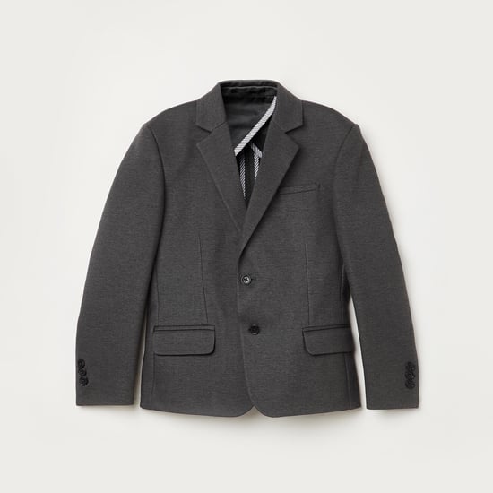 FAME FOREVER KIDS Boys Solid Single-Breasted Blazer