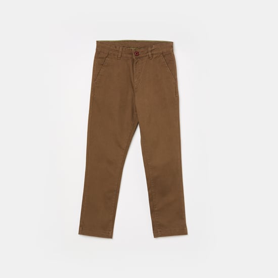 BOSSINI Boys Solid Casual Trousers