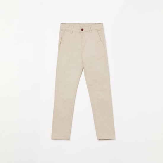 BOSSINI Boys Solid Casual Trousers