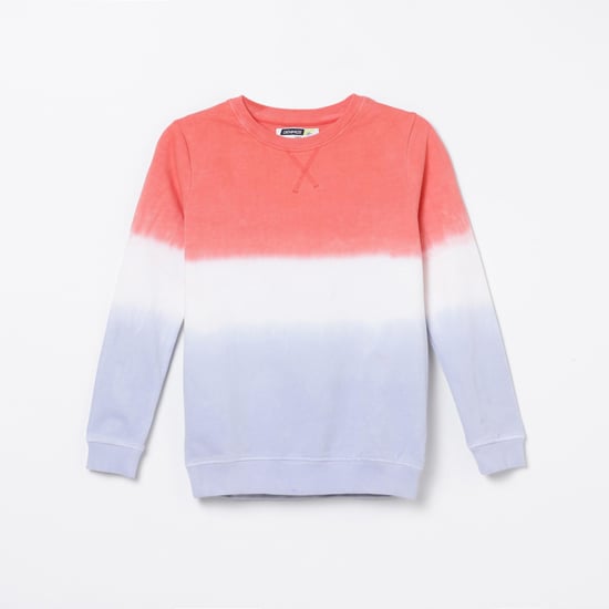 DENIMIZE Boys Ombre Dyed Full Sleeves Sweatshirt