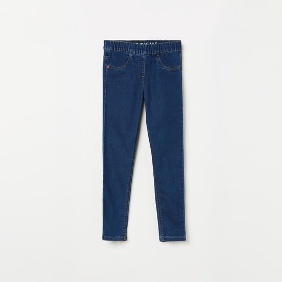DENIMIZE Girls Solid Elasticated Jeggings