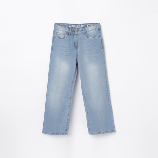 DENIMIZE Girls Stonewashed Regular Fit Jeans