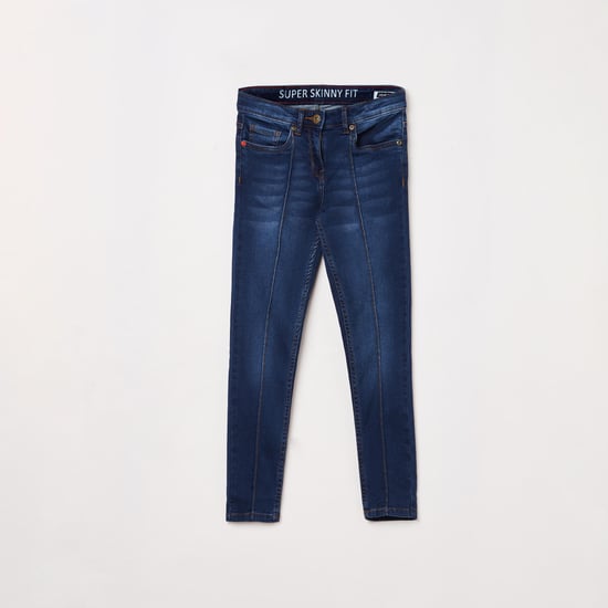 DENIMIZE Girls Stonewashed Skinny Fit Jeans