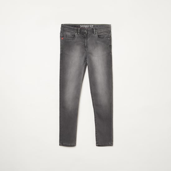 DENIMIZE Girls Light-Washed Skinny Fit Jeans