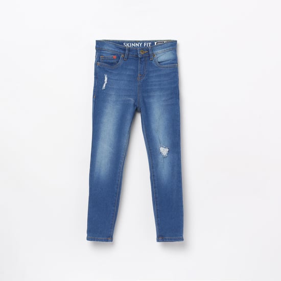 DENIMIZE Girls Stonewashed Skinny Fit Jeans