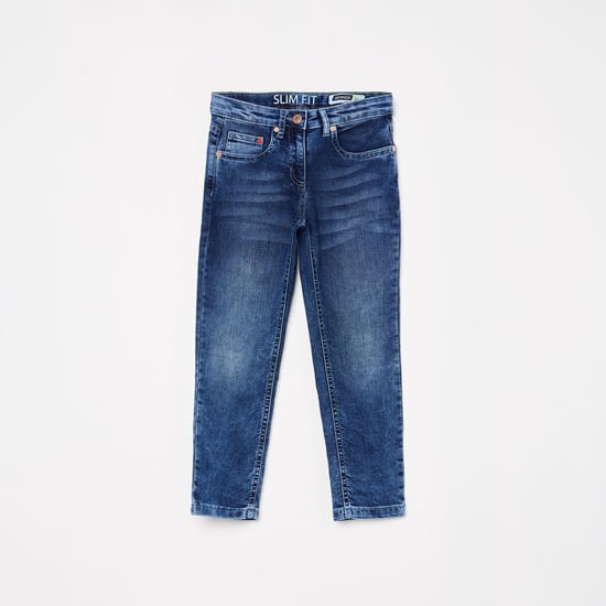 DENIMIZE Girls Washed Slim Fit Jeans