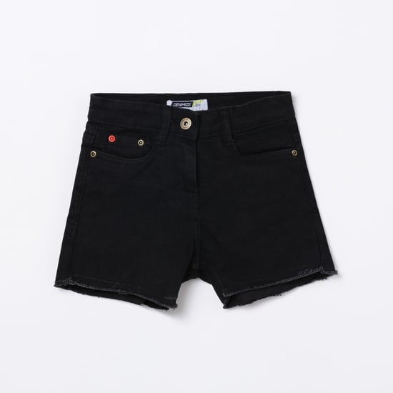 DENIMIZE Girls Solid Woven Shorts