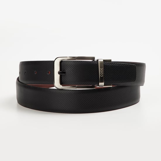 CODE Men Solid Reversible Formal Belt