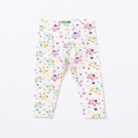 UNITED COLORS OF BENETTON Girls Printed Elasticated Leggings