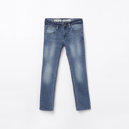 PEPE JEANS Boys Washed Slim Fit Jeans