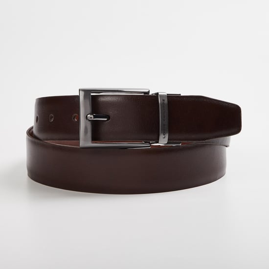 LOUIS PHILIPPE Men Solid Reversible Formal Belt