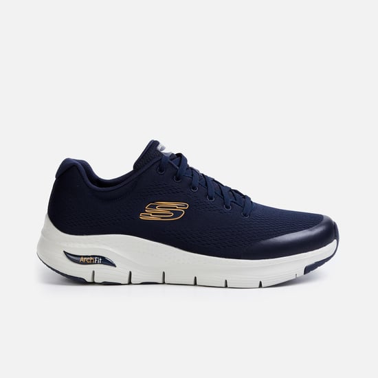 SKECHERS Men Mesh Lace-Up Sports Shoes